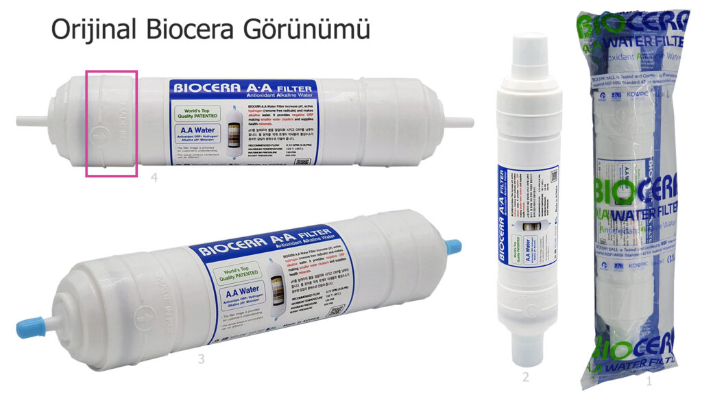 Biocera Filtrenin Orijinal Görünümü